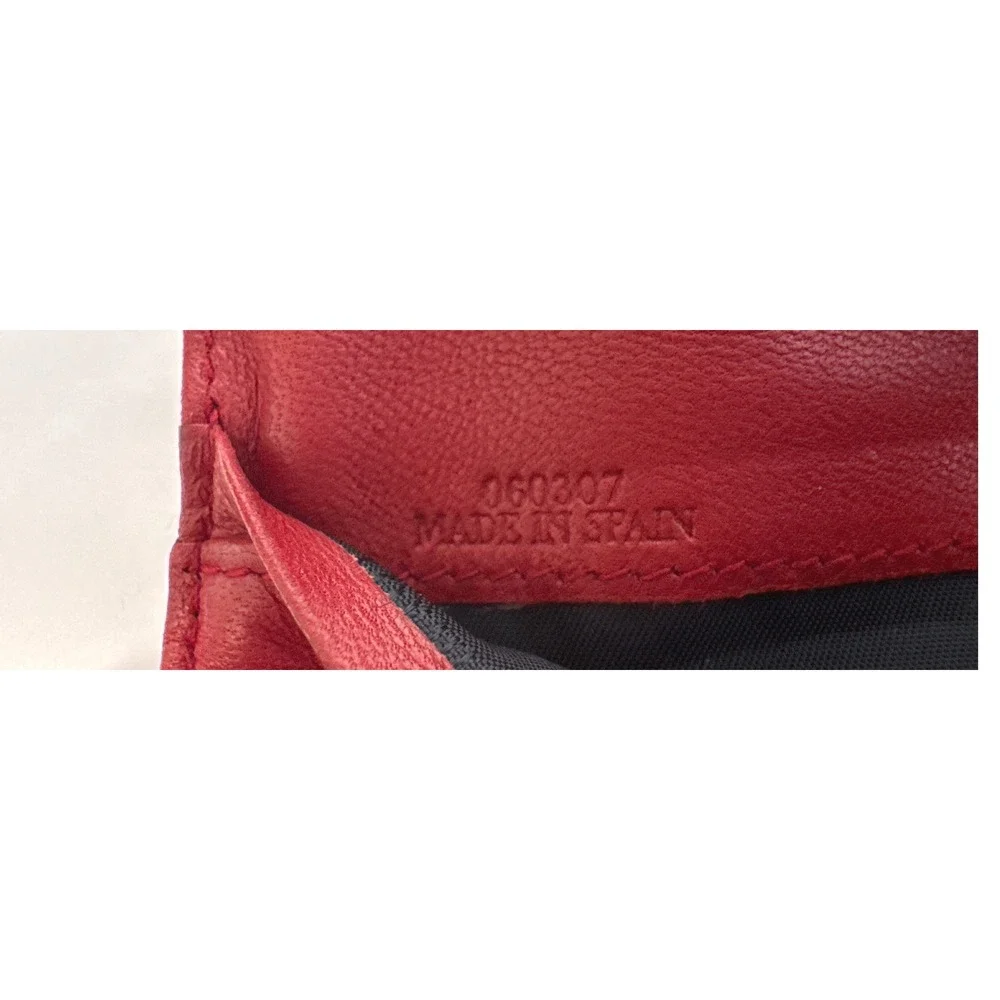 Loewe buttery‎ soft red leather Wallet,  Could be used as clutch GUC